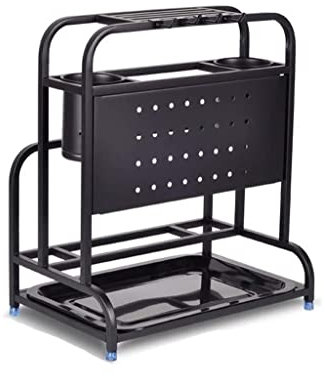 PAREKS Bloc de couteaux porte-outils pour économiser de l'espace - Support de planche à découper en acier inoxydable - Support de rangement pour baguettes de cuisine