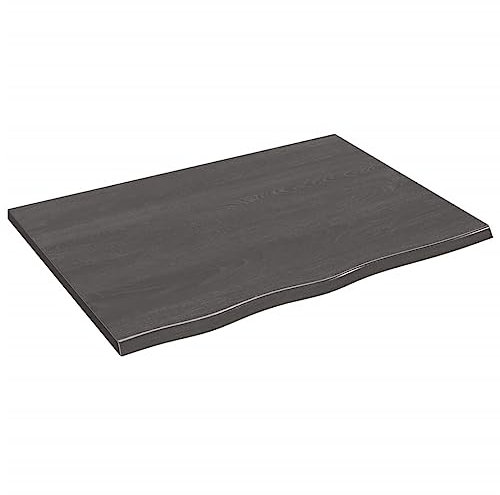 Schreibtischplatte Werkbankplatte DIY Stabile Bürotischplatte Tischplatte Werkbankplatte Echtholz-Furnier, Perfekt für höhenverstellbare Schreibtische, Dunkelgrau 80x60x2 cm