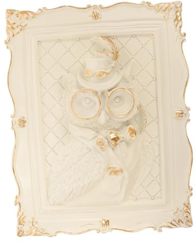 KONTONTY Tier-wandrelief Kunstharz-ornament Nordischer Stil Wanddekoration Outdoor-wandkunst Tier-prägungsdekor Galerie-wandornament 3d-wandkunstdekore