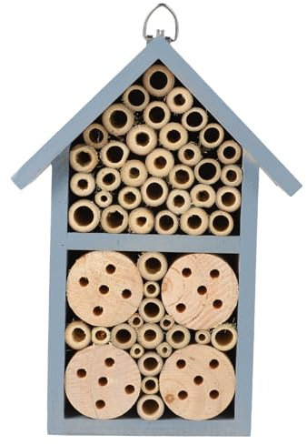 CAXUSD Insektenholzhaus Garten Außenkabine Bienenhaus Aus Glattem Holz Mit Schutzdach Für Bienen Und Insekten Nest Schutz Garten Dekoration