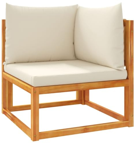 vidaXL Gartensofa-Ecke mit Kissen Holz Akazie & Seil