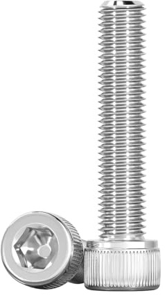 Drenky 50 Stück M4 x 40mm Zylinderschrauben mit Innensechskant DIN 912 (ISO 4762) Zylinderkopfschrauben Maschinenschrauben Vollgewinde Edelstahl A2 V2A Inbusschrauben