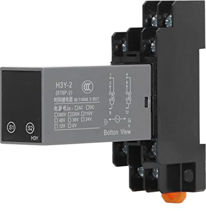 Relé Temporizador de Retardo, Pantalla Digital LCD, Multifuncional, Bidireccional, 12-380 V CA, Retardante de Llama, Industrial, para Alumbrado Público, Aplicaciones Marinas y