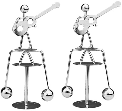 BESPORTBLE Jouet d'Équilibre en pour Bureau Décoration de Bureau de Guitare et Homme 2 Pièces Adultes et Garçon et Filles Gadgets d'Équilibre Physique