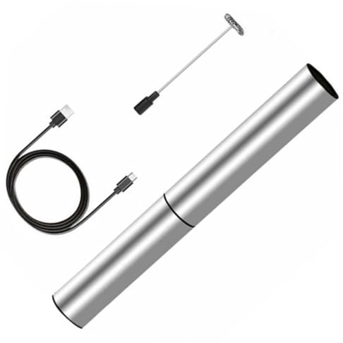 MAGICLULU Montatore Latte Elettrico Leggero in Acciaio Inossidabile Funzione Sbattitore per Uova per Cucina e Preparazione Bevande