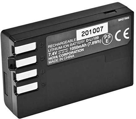 Amsahr BT-PENDLI109-1CT Numérique Remplacement Caméra/Caméscope Batterie pour Pentax D-Li109/K-R/K-2 Gris