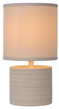 LUCIDE GREASBY - Lampe de table - Ø 14 cm - 1xE14 - Crème
