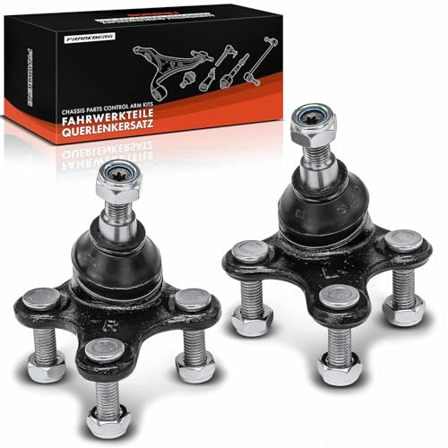 Frankberg 2x Traggelenk Vorne 1K0407365C | Kompatibel mit Altea XL 5P5 5P8, T.o.u.r.a.n 1T1 1T2, Golf Plus 521 5M1, O.c.t.a.v.i.a II 1Z3, Beetle 5C1 5C2