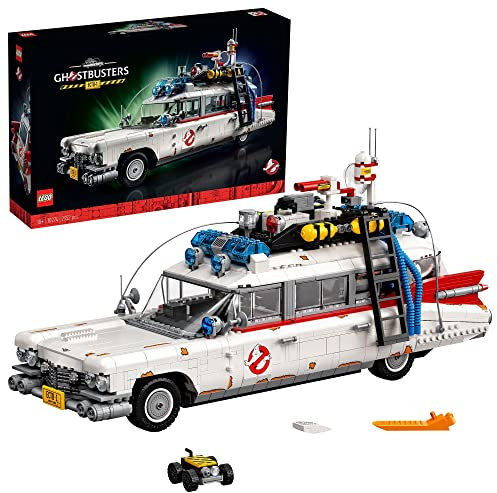 LEGO Icons Ghostbusters ECTO-1, großes Auto-Set für Erwachsene, Modellauto-Spielzeug, Geschenk zum Geburtsag für Männer, Frauen, Sie und Ihn, Ausstellungsstück für Sammler, Home-Deko 10274