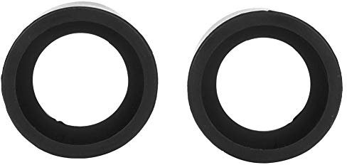 Oumefar 2 stücke Okular-Abdeckung Okular Wachen Weichgummi-Okular-Protektor-Mikroskop-Abdeckungsmikroskop-Befestigung für 32-36mm Stereo-Mikroskop (KP-H2 Flachwinkel)