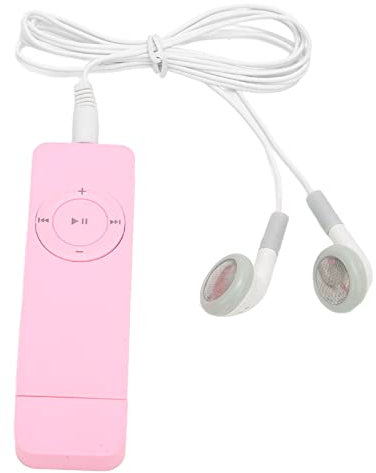 Lettore MP3 Senza Perdite, Supporto Fino a 64 GB, Lettore Musicale Digitale Portatile, Mini Lettore MP3 MP4 per Studenti Che Corrono in Viaggio (Rosa)