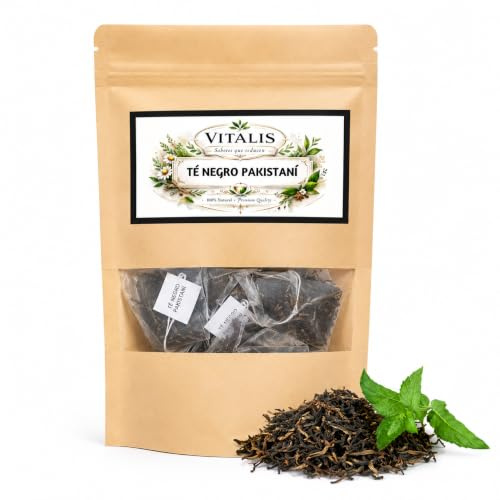 Thé noir pakistanais pyramides. Infusion de thé noir du Pakistan. Sachets avec gingembre, cannelle, poivre noir, clou de girofle et écorce d'orange. Ingrédients 100 % naturels. Renforcé avec un parfum