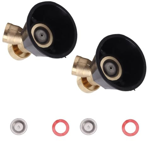 Set di 2 Ugelli Nebulizzatori da Giardino, Spruzzatore ad Alta Pressione Regolabile per Tubi dell'Acqua, Rame e Plastica, 137g