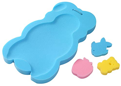Kasmole Esponja de baño para bebé - Alfombrilla de Esponja para recién Nacido para Ducha | Suministros para el Cuidado del bebé, cojín para bañera Infantil para niñas, niños, niños pequeños, bebés