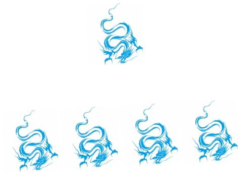 ibasenice 5stücke Auto Motorhaube Drache Aufkleber Sticker Für Fahrzeugdekoration Geeignet Für Stilvolles Design Abdeckung Von Kratzern Langlebig Und Einfach Anzubringen