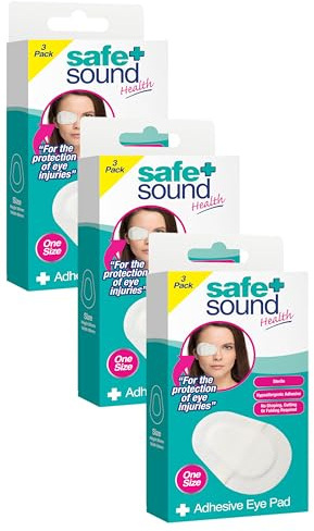 Safe & Sound Sterile Eye Pad with Adhesive (Pack of 3)