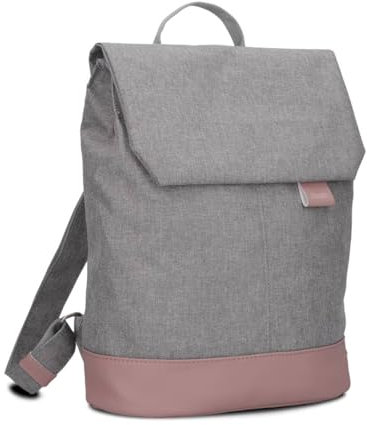 Zwei Damen Rucksack Olli OR13 Daypack 7 Liter robust strapazierfähig wasserabweisend Rückenpolsterung Hauptfach mit Reißverschluss Geheimfach Handyfach Einsteckfächer Laptopfach gepolstert (powder)