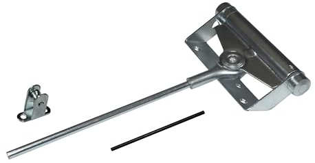 SN-TEC Türschließer Feder, Stangentürschließer Schließkraft 25kg / 40kg / 60kg / 80kg Türfeder Stahl verzinkt incl. Spannstift und Rolle aus Metall (40kg Schließkraft)