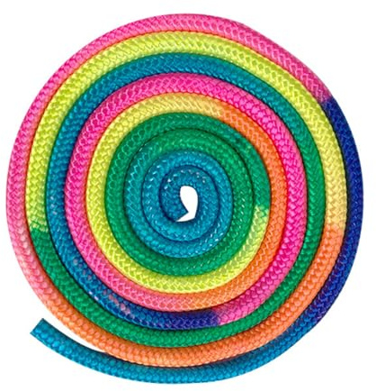 Ieron Gymnastikseil, 3 Meter, Regenbogen, Rhythmische Gymnastik, Springseil, Kunstwettbewerb, professionelle Fitnessübung, Trainingsgerät für Erwachsene und Mädchen, Sprungübung