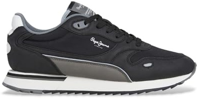 Pepe Jeans Tenis Bexley South M para Hombre, Black, 42 EU