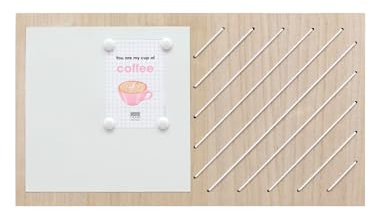 Deknudt Frames - Memoboard – Naturholz – magnetisch – Collage – rechteckig – Maße: 33 x 60 cm