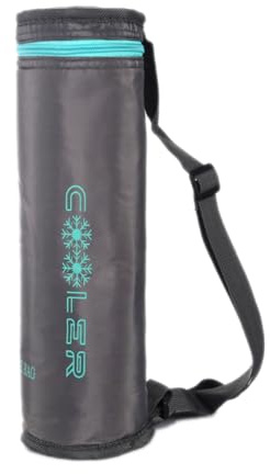 Blausky 1 Stück Thermohülle für Flaschen,Wasserflaschenhüllen Männer und Frauen Thermo Hülle mit Trageriemen,Thermohülle Flaschenhalter Tasche Isolierflasche für Unterwegs Wandern Sport,Grau B