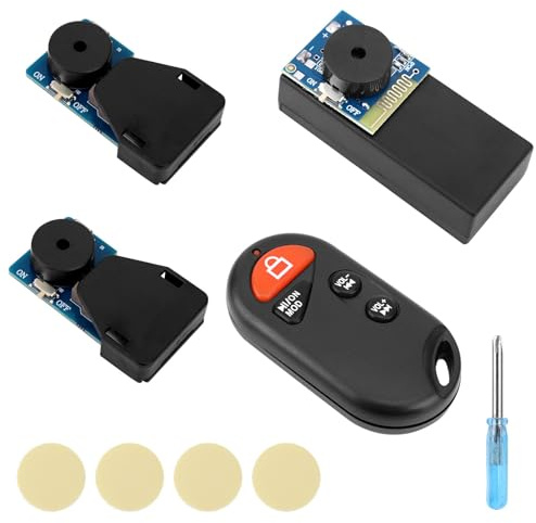 BTFO 2pcs Générateurs Bruits Criquet et Machine à Bruits Ennuyeux Télécommande, 16 Sons Bip Appareil à Farces Accessoires Blague Cachés pour Cadeau Humour Bureau Maison École Voiture (Bleu)