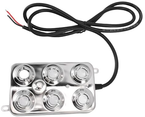 Fockety Nev Maker Fogger, Macchina per Nebbia in Acciaio Inossidabile 5 LPH 6 PHR PHLE con Cavo 16,4 Piedi, Negri Ad Ultrasuoni 250 W per la Legno Ad Ultrasuoni per la Decorazione di