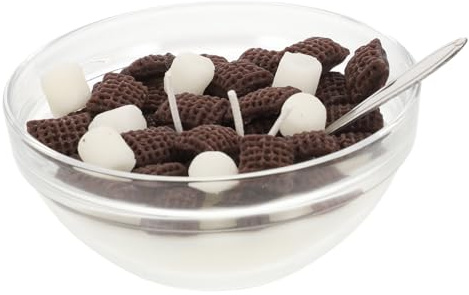 Abaodam Aromatherapy Cereal Bowl Soy Decorative Food Model Scented for Home Decor Dollhouse Pretend Gift for Birthdays Christmas and Holidays