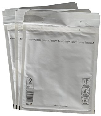 PeakPack 100x Premium Luftpolster Versandtaschen weiß Typ CD