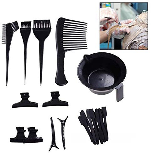 LHKJ 23pcs Kit Coloration Accessoires Bol Teinture Peigne Démélant Pinceaux Cheveux Prune, Peigne Pinceau Brosse Bol Pour Coloration Cheveux Teinture Décolorante Coiffure