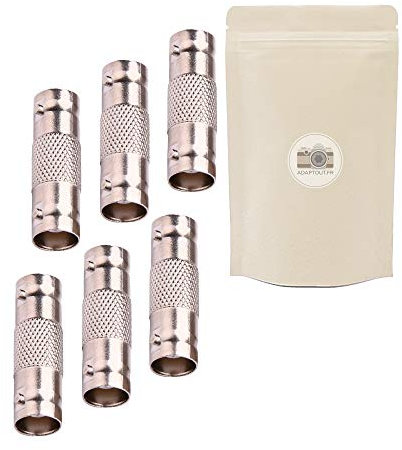 6X Adaptador BNC I Hembra Hembra coxial Conector Video s-Video - Adaptout Marca Francesa