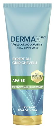DermaXPro by Head & Shoulders Apaise Après-Shampoing Léger 220ml Extrait d’Aloe Vera et Complexe de Céramides, Hydrate Les Cheveux et Apaise Le Cuir Chevelu Sec et Qui Démange, Antipelliculaire