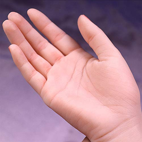AFYH Modell Gliederpuppe Mannequin Hand, Handmodell Hautfarbe - weibliches Handmodell - mit Knochenfinger- / Handgelenkspositionierung, verwendet für den Malunterricht in Handdekoration,A Left