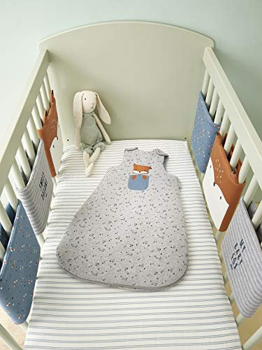 Vertbaudet Polster für Babybett-Gitterstäbe „Baby Fox“ Oeko-Tex Mehrfarbig ONE Size