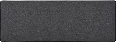 vidaXL Teppichläufer Teppich Läufer Flurteppich Küchenläufer Küchenmatte Wohnzimmerteppich Küche Flur Schlafzimmer Anthrazit 50x150cm Nadelvlies
