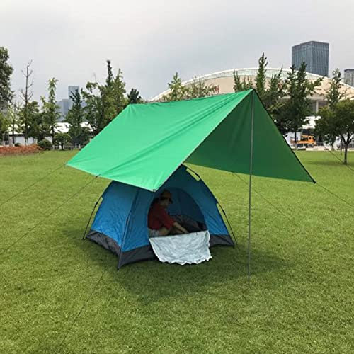SPORTARC Zeltplanen, Camping Regenschutz Tragbarer Baldachin Leicht Wasserdicht Camping Zelt Plane Strandzelt Sonnenschutz für Camping Outdoor Reisen, 3x3M