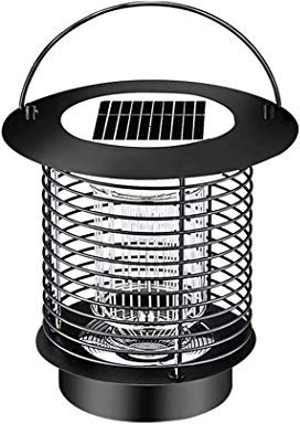 Piège à moustiques à énergie Solaire Lampe Anti-moustiques d'extérieur, Anti-Insectes, Anti-Mouches étanche IP65, Double Fonction – Tueur d'insectes et lumière de Jardin combinées Modes d'alimentati