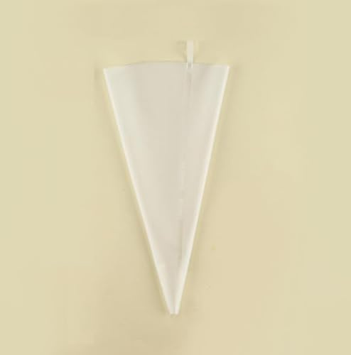 Sac à poche in silicone, riutilizzabili, per pasticceria, biscotti, torte, pasticceria, colore: bianco, 45,7 cm