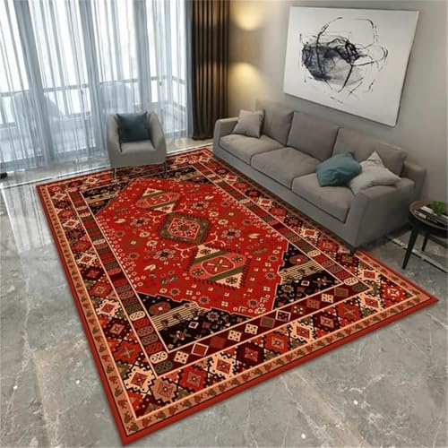 AITROMNI Bettvorleger Teppiche Flur Restaurant roter Teppich Rutschfester Bereich Flurteppich kann angepasst Werden Läufer 180X270CM