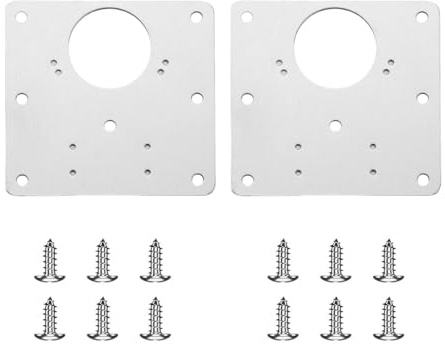 Lot de 2 plaques de réparation de charnière de porte de cuisine, plaque de réparation de charnière de porte de placard, plaques de réparation de charnière en acier inoxydable avec trous, plaque de