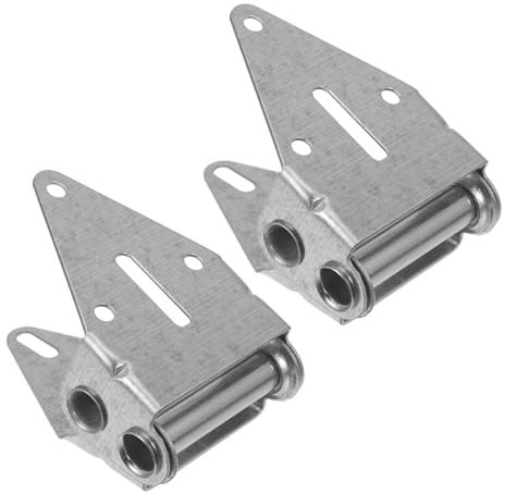 JEWEDECO 2pcs Garage Door Hinge Bracket Spring Loaded Auto Close Door Hardware for Residential Commercial Use Smooth Easy Installation Design