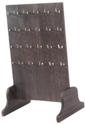 Oshhni Ständer für Holzschmuck, Ohrringe Und Ringe, Schmuckaufbewahrung, Quadrat