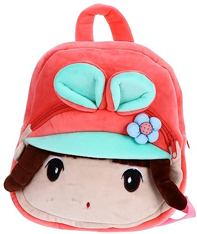 FOMIYES Rucksack Für Junge Mädchen Schultertasche Aus Plüsch Mit Cartoon-Design Entzückende Schultasche Zum Sammeln Von Heften Und Stiften Leicht Und Dekorativ Für Schule Und Freizeit