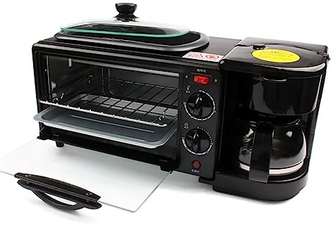 110 V/220 V 3-i-1 frukostmaskin Drip Amen kaffebryggare spis teppanyaki bröd pizzaugn ägg omelett