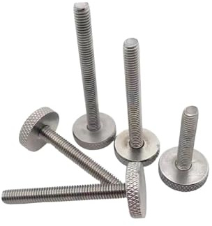 2 Stück M3 M4 M5 M6 M8 M10 GB835 304 Edelstahl Rändelschraube Flachrundkopf Handfest Vorhangfassade Glas Rändelschraube Bolzen DIN653(M3x20mm)