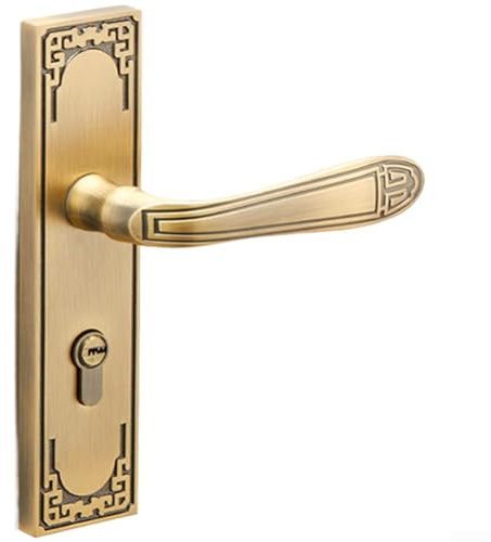 Serratura magnetica silenziosa per porta interna, realizzata in lega di zinco con solida struttura della maniglia per un funzionamento stabile e silenzioso (C)