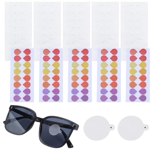 nbeads 10 Blatt Punktpflaster Für Schießbrillen, 160 Punkt Transparente Magic Dots Für Schießbrillen Blenden Verbessern Die Treffsicherheit Aufkleber Für Jagd Und Schießsport