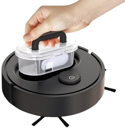shjxi Robot Aspirador | Fregado del Suelo Sin Cable | Robot Aspirador de Limpieza para Pelo de Mascotas | para Alfombra, Madera, Baldosa, Mármol, Hogar, Dormitorio, Salón, Oficina, Apartamento