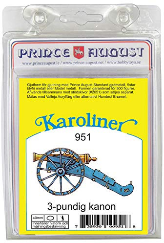 Prins Augusti Hobby gjutform - Karoliners 3pdr Cannon PAS951